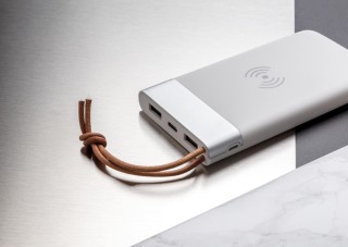 Batería externa Aria 8.000 mAh con carga inalámbrica 5W personalizada